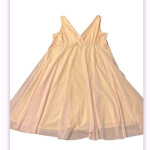 AQUA blush pink tulle dress